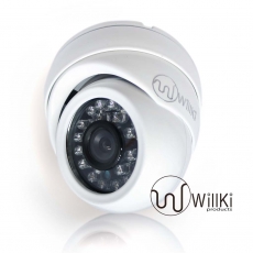 電梯專用超廣角170度 貼頂設計 室內半球鏡頭, 同軸高清AHD 1080P 彩色, 12顆紅外線夜視DomeCam 1.8mm=170度約1/3sensor