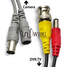 40米攝像鏡頭信號線 BNC接頭+電源DC接頭 監控電源視頻一體線 DIY必備 即接即用系無需工具