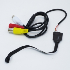 小型1CM平頭型隱蔽式 1080P同軸高清 針孔攝像鏡頭 針孔迷你鏡頭 連咪