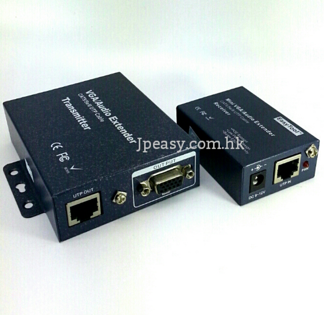 USB2.0轉LAN線傳輸器 USB絞線傳輸器 支持USB滑鼠遙控操作 100米工程用 USB Extender, for projector, NVR, Monitor