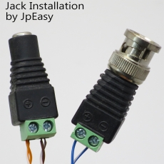 監控攝像頭電源專用 DC母插頭/電源連黒紅線接頭/電源母頭