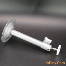 鋁合金 戶外防水橫向式閉路電視鏡頭支架 掛牆 多處關節調整方向 磨砂銀色