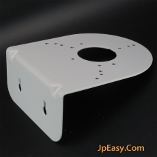 鋁合金 戶外防水橫向式閉路電視鏡頭支架 掛牆 多處關節調整方向 磨砂白色