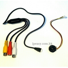 隱蔽針孔攝像鏡頭連咪, 700線/ 彩色, Mini-Cam