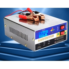 12V充電器汽車電瓶充電器摩托車蓄電池沖電機24V伏全自動智慧