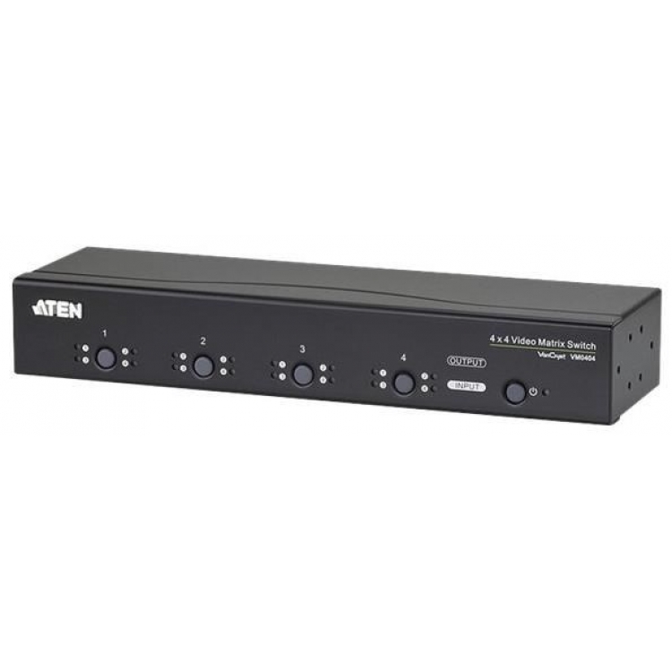 ATEN VM0404 4x4 VGA 矩陣式影音切換器, VGA影音訊號輸出至任何4組VGA影音顯示