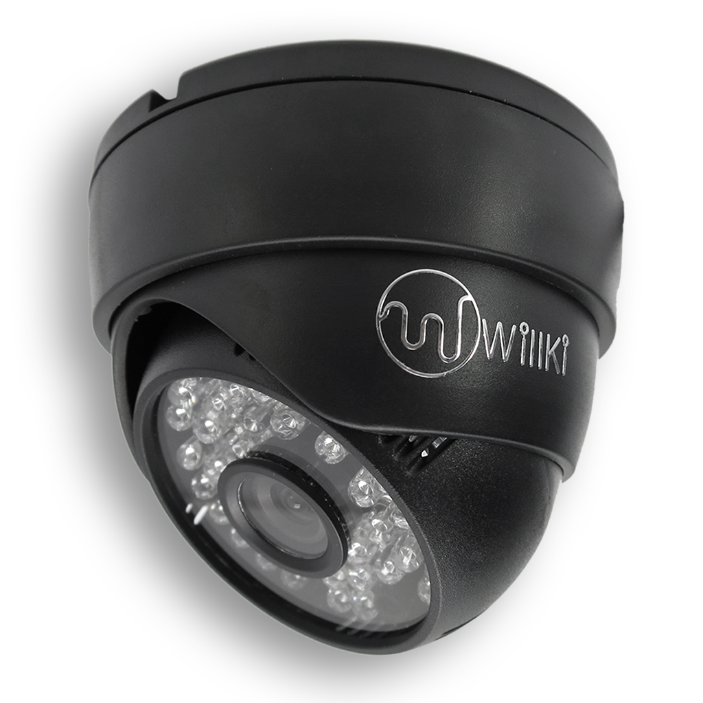 MicroSD一體式直接錄影鏡 直接連接顯示器 室內半球鏡, 標清1000線彩色, 12顆紅外線夜視DomeCam