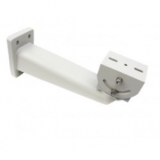 鋁合金 戶外防水橫向式閉路電視鏡頭支架 掛牆 多處關節調整方向 磨砂白色