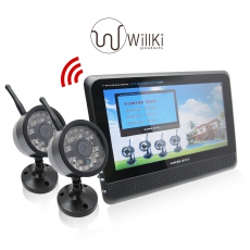 2.4G無缐 最簡易套裝系列 1鏡頭+液晶屏 SD錄影 收錄音