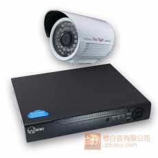 最經濟型 1鏡頭1錄影機套裝 戶外防水1000線 手機網路遠程視訊監控 數碼儲存 DIY即買即用
