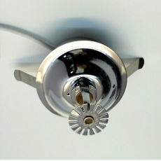 銀色 隱蔽偽裝消防灑水器鏡 金屬 1000線彩色 內藏安裝 BNC接頭 