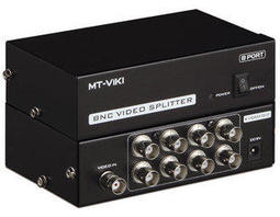 四分割器BNC /分配器放大器 4進1出視頻分割器帶信號放大功能