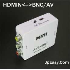 HDMI轉BNC/AV 訊號轉換器 三個輸入端可切換使用