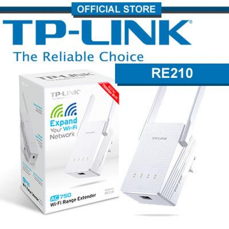 TP-LINK RE210 AC1200 Len/WiFi訊號擴展器