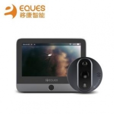 eques 移康智能貓眼T1 無線電子門眼 可視無線對講機3.5寸液晶顯示 人臉識別 手機APP 960P 170度廣角