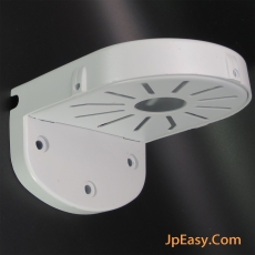 鋁合金 戶外防水橫向式閉路電視鏡頭支架 掛牆 多處關節調整方向 磨砂白色