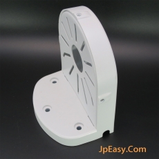 鋁合金 戶外防水橫向式閉路電視鏡頭支架 掛牆 多處關節調整方向 磨砂白色