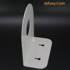 鋁合金 戶外防水橫向式閉路電視鏡頭支架 掛牆 多處關節調整方向 磨砂白色