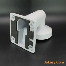 鋁合金 戶外防水橫向式閉路電視鏡頭支架 掛牆 多處關節調整方向 磨砂白色