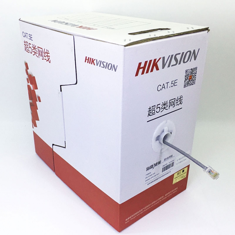 HIKVISION CAT-5e纜線 100Mbps理論速度 四對雙絞線 305M