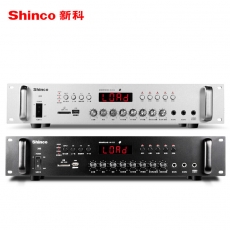 650W PA音樂/公共廣播/背景音樂/定壓擴音器/ 6分區混音功率擴大器 藍牙連接手機,USB MP3, Mic, Radio 中央音量調教/獨立6個 DS-KAA3651-M