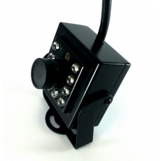 方形迷你鏡頭 紅外線夜視 10LED 隱蔽型攝像機 Mini Camera  1000線 支架方便定位 同軸BNC輸入 DC9-12V