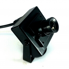 隱蔽迷你鏡 車鏡頭 方型 室内鏡頭 支架方便定位 同軸BNC輸入 DC9-12V