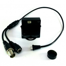 隱蔽迷你鏡 車鏡頭 方型 室内鏡頭 支架方便定位 同軸BNC輸入 DC9-12V