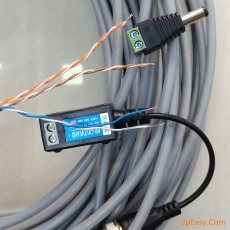 絞線傳輸器 紅+/黑-用易分別線 BNC公頭 支持ot位全高清HD1080P ~150米 工程用 對裝