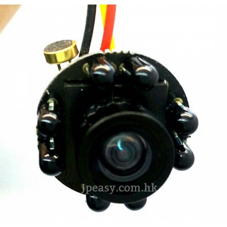 隱蔽針孔攝像鏡頭連咪, 700線/ 彩色, Mini-Cam