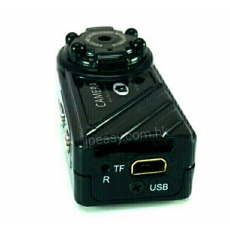 隐蔽式6個LED紅外夜視鏡頭 MicroSD錄影