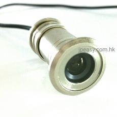 隱蔽式 門眼鏡頭 銀色金屬外殼 易安裝 800線 Mini-Cam 連接錄影機,液晶屏