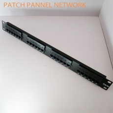 PATCH PANNEL NETWORK - AMP 24PORT CAT5e cat5e配線架超五類24口網路配線架19英寸配線架1U機櫃