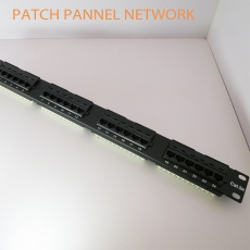 PATCH PANNEL NETWORK - AMP 24PORT CAT5e cat5e配線架超五類24口網路配線架19英寸配線架1U機櫃