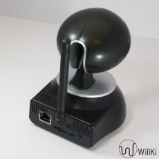 第二代 355度旋轉 ip智能網絡攝錄機 高清960P 遠程控制 雙向語音對話 黑色