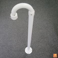 鋁合金 100-200cm伸縮 牆身掛裝支架 L型 加強壁裝彎型橫臂杆 閉路電視鏡頭支架 鴨嘴立杆萬向調節鏡位左右旋轉調整方向 磨砂