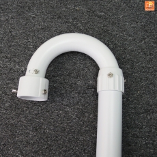 鋁合金 100-200cm伸縮 牆身掛裝支架 L型 加強壁裝彎型橫臂杆 閉路電視鏡頭支架 鴨嘴立杆萬向調節鏡位左右旋轉調整方向 磨砂