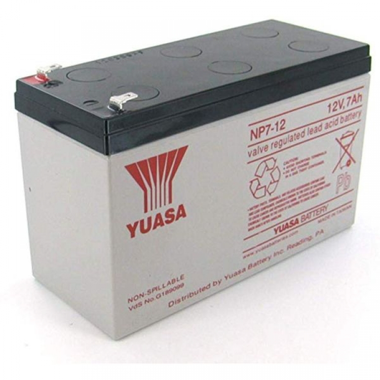 日本YUASA 免維護電池 7Ah 12V BATTERY 湯淺電池 密閉鉛酸蓄電池(VRLA)