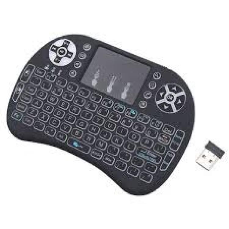 Wireless Mini Keyboard Touch Pad 迷你無線鍵鼠+滑鼠 2.4G大觸控板鼠鍵 for 錄影機 SmartTV