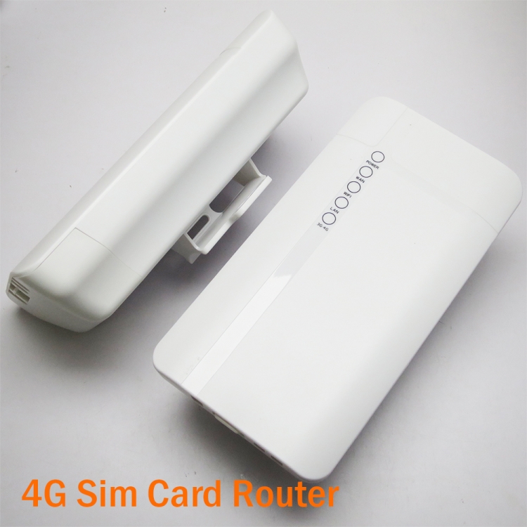 4G-SIM卡  4G LTE WiFi/有線LAN 乙太網路連接埠 無線路由器 無須設定隨插即用 防撇水式設計 12V1A