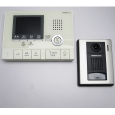 日本AiPhone 一拖一 窗口門口聽筒式視像對講, 開門按鈕 客服櫃檯對講系統, 音質清晰無雜訊 安裝簡便操作容易 7吋液晶顯示 有線對講機