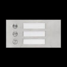 3按鈕門口組合式對講面板 明裝/暗裝式 金屬銀色面